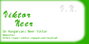 viktor neer business card